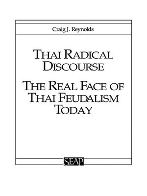 cover image of Thai Radical Discourse